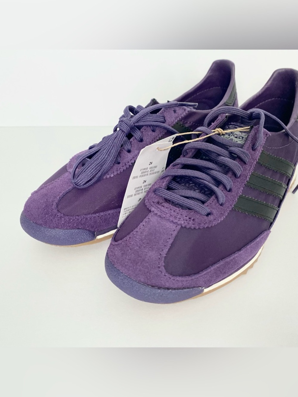 adidas SL 72 OG Aurora Plum / Core Black / Gum Women’s Sneakers Sz 6 - Picture 5 of 10